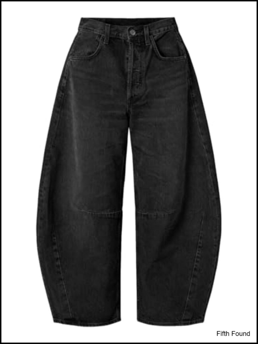 EXLURA Barrel Jeans Boyfriend Denim Pants Casual Baggy Wide Leg Cotton